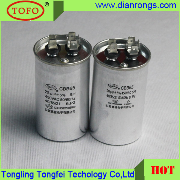Aluminum Shell Cbb65 Capacitor 60UF Surface Mount Cheap Price