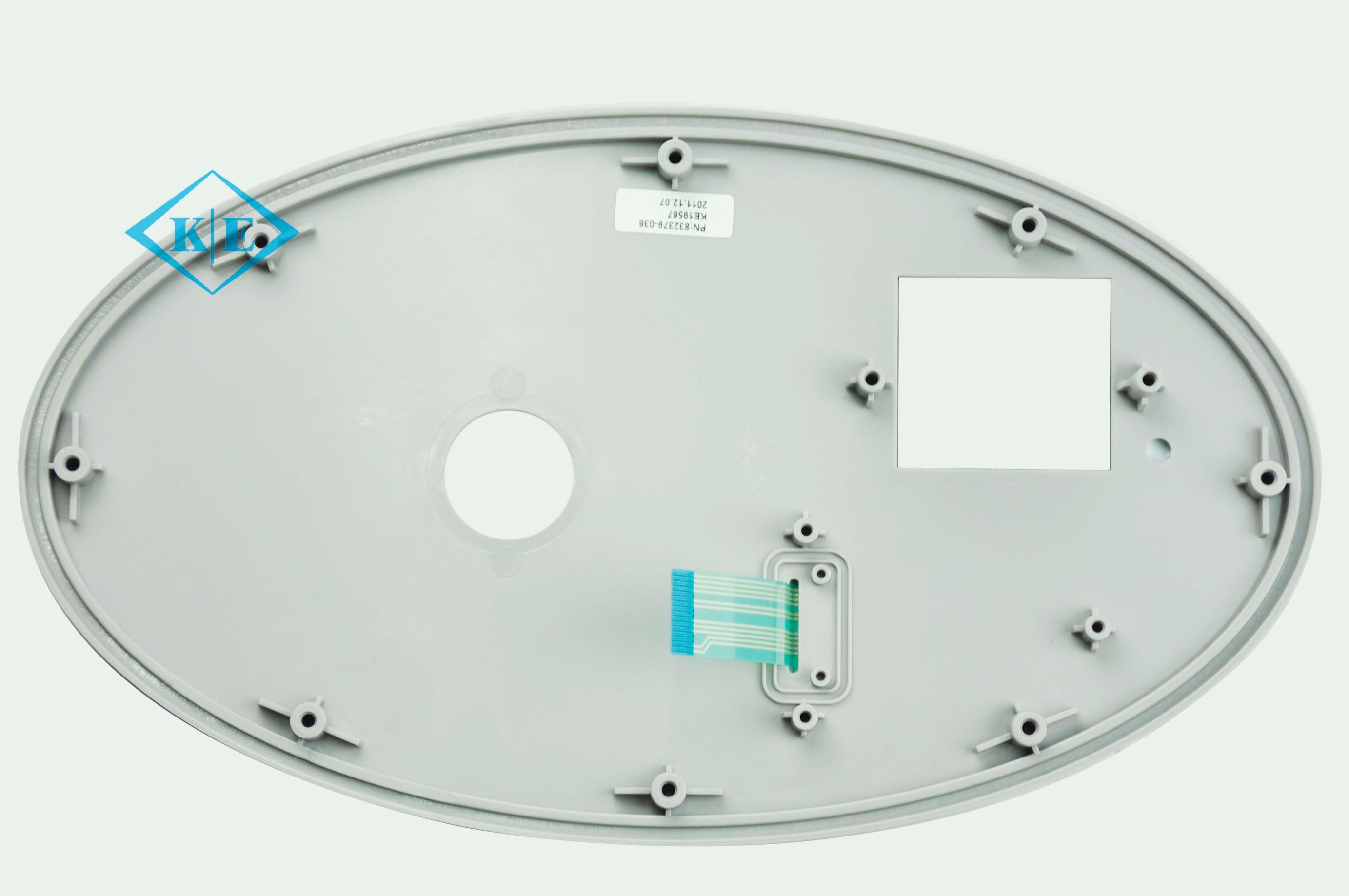 Customs Plastic Backer with Membrane Switch Control with LED