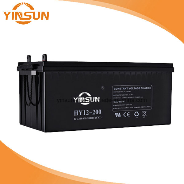 Rechargeable UPS Lead Acid VRLA Deep Cycle Solar Battery 12V200ah