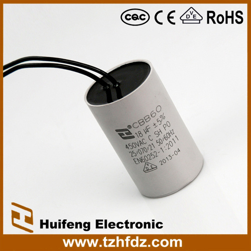 Cbb60 Wire Capacitor 450V for Motor