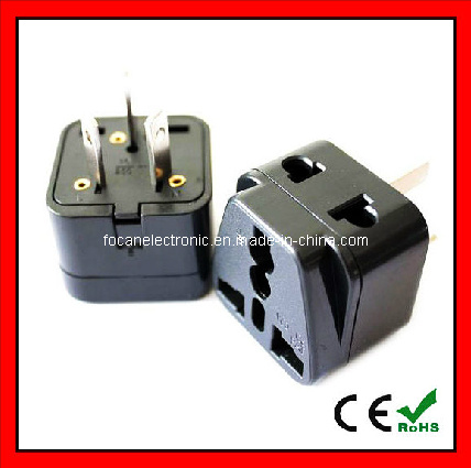 Grounded Universal 2 in 1 Plug Adapter Type I for Australia, China, New Zealand and More - High Quality - CE Certified - RoHS Compliant