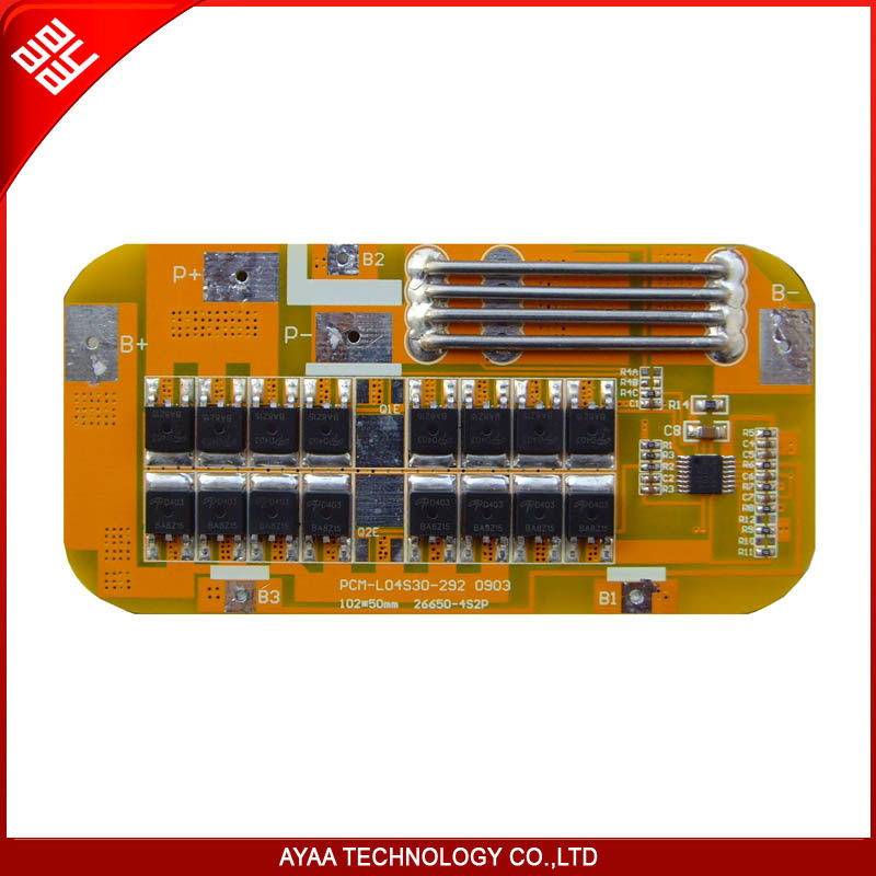 4s 14.8V 30A Li-ion /Li-Polymer LiFePO4 Battery PCM/BMS