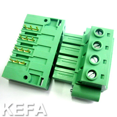 PCB Plugable Terminal Block with Side Lock Anti-Vibration
