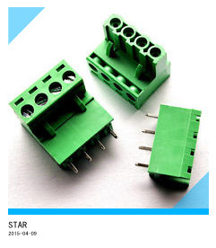 5.08mm Pitch Right Angel 4pin 4 Way Screw Terminal Block Plug Connector
