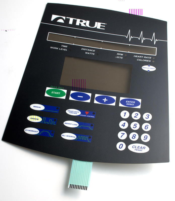 New Design Flat Button Metal Dome Membrane Switch by Silk Screen Printing