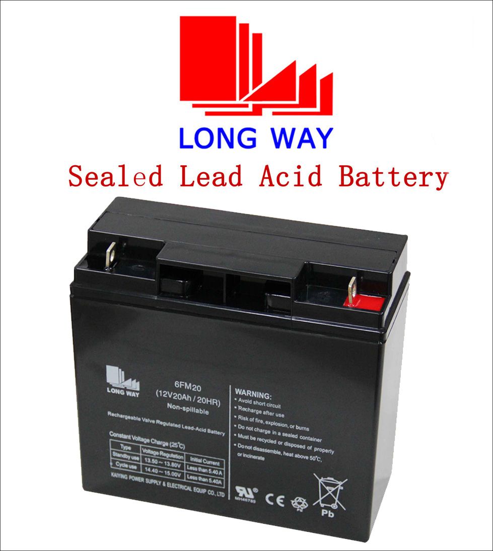 20ah Rechargeable UPS Lead Acid Battery 12volt