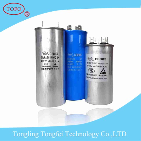 Cbb65 Capacitor Metallized Polypropylene Film 35UF 450V Capacitor