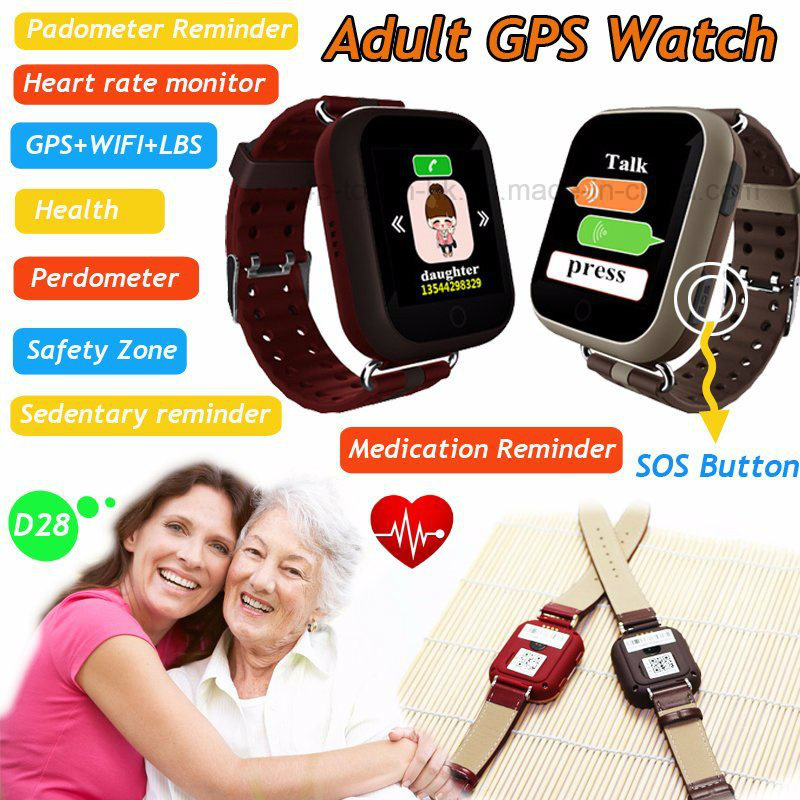 Colorful Touch Screen GPS Tracker Watch with Heart Rate D28