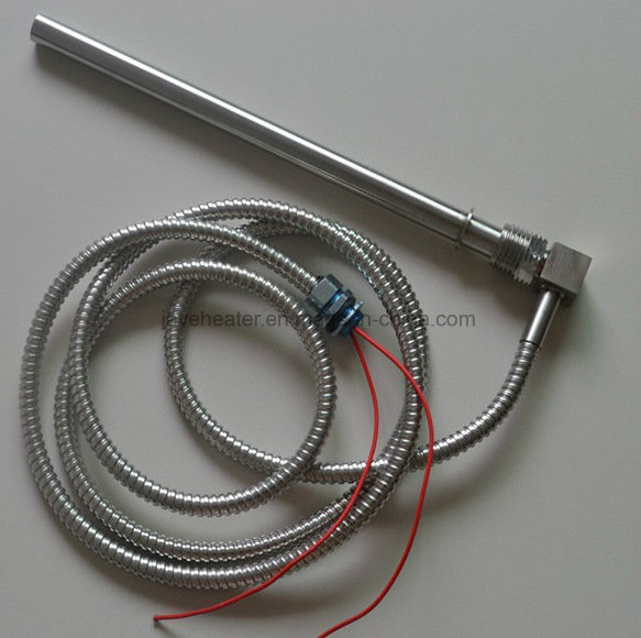 Right Angle Electric Cartridge Heater with Metal Braid Sleeve
