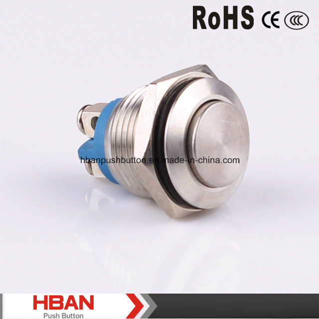 16mm Dia Momentary Waterproof Electric Pushbutton Switch