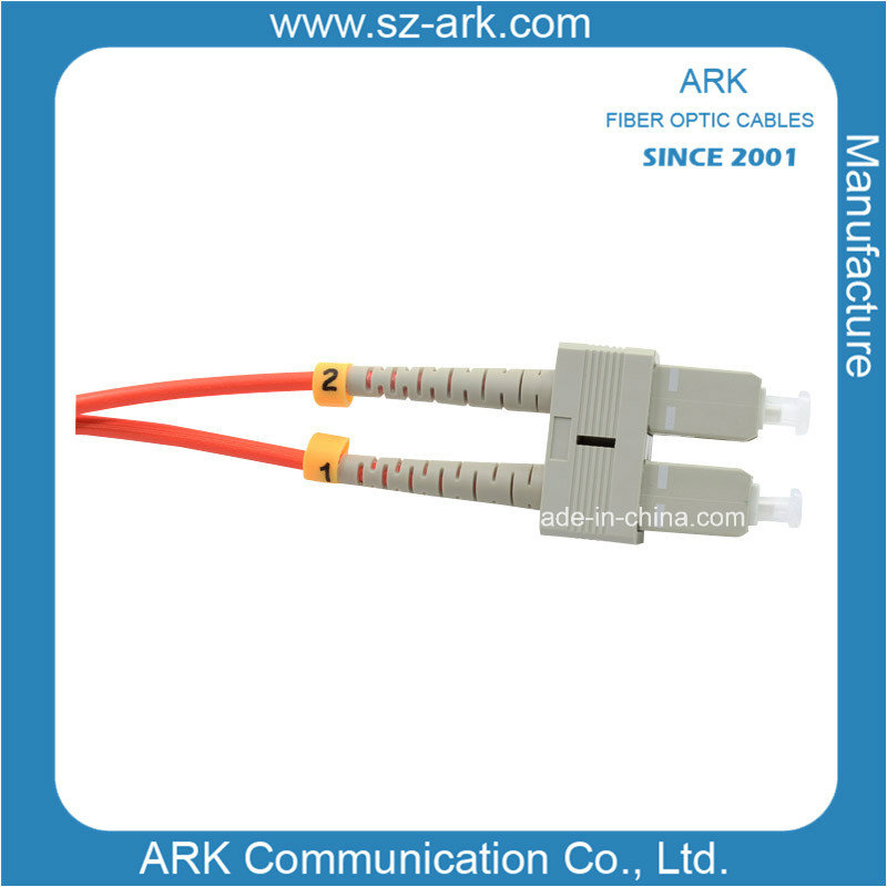 Fiber Optical Cable with Sc Connector, 50/125 or 62.5/125