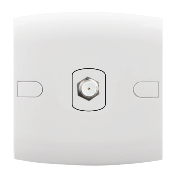 E126 1 Gang Satellite Socket