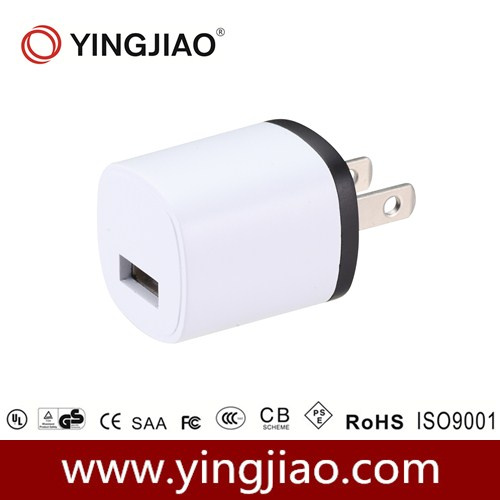5V 1.2A 6W DC White USB Charger with CE