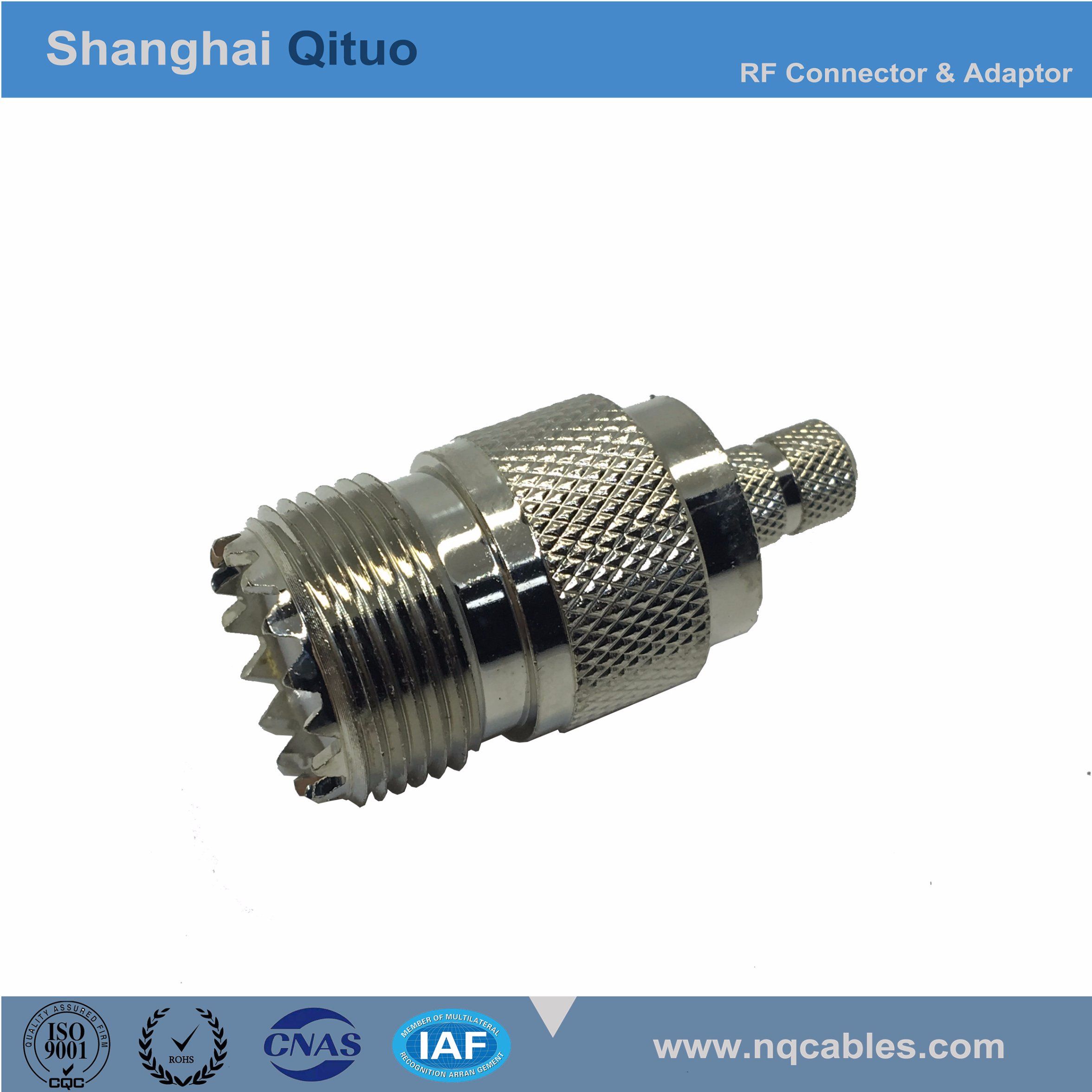 RF Connector UHF (SL16) Straight Female Jack Crimp (UHF(SL16)-K-C-3, -4, -5, -7) (4 kinds)