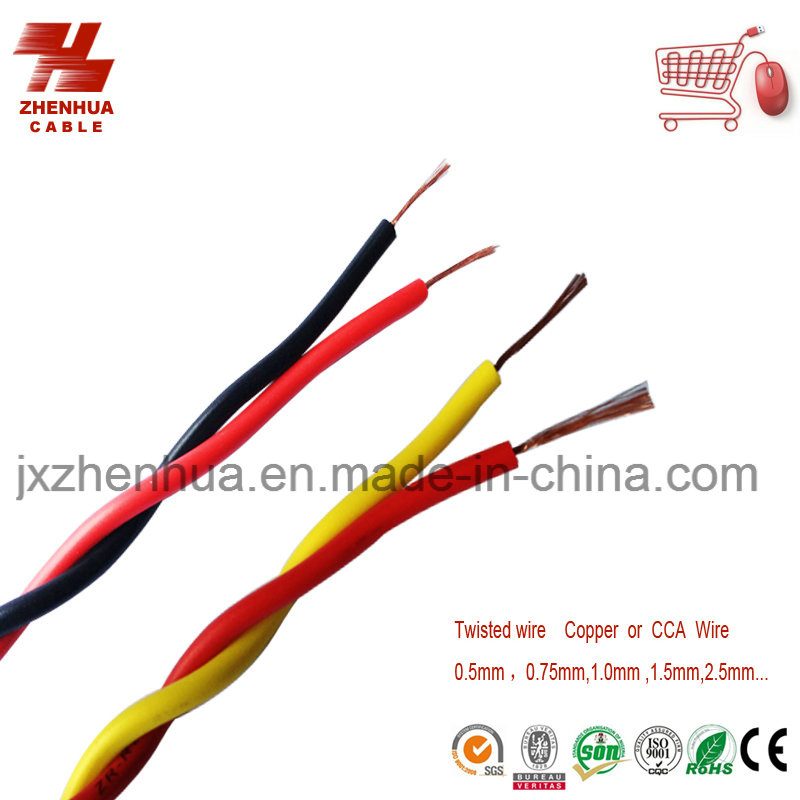 Multi Color Stranded Copper Core Wire and Cable PVC Insulated Soft Wire Rvs Electric Cable