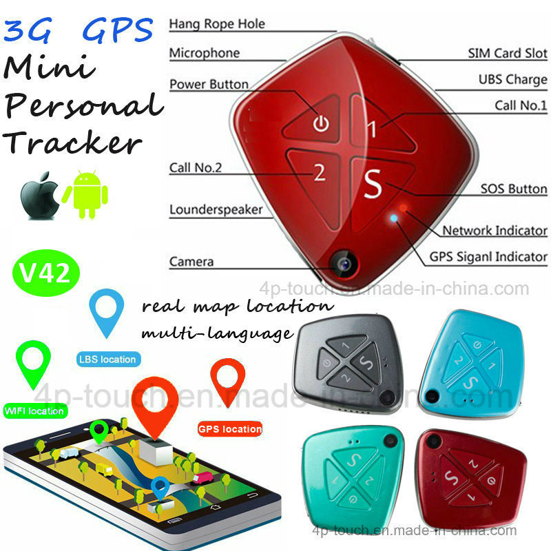 2018/3G Newly Personal GPS Tracker with Fall Down Alarm (V42)
