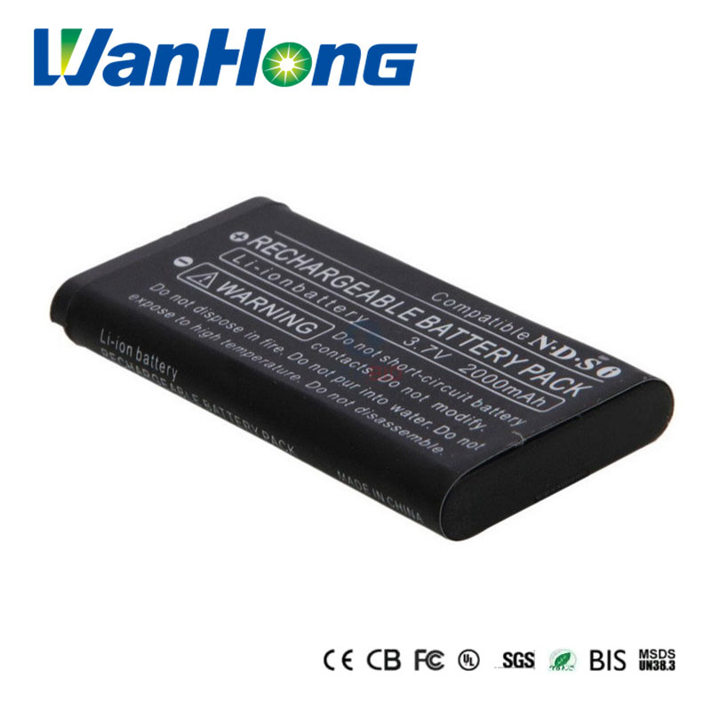 2000mAh 3.7V Rechargeable Lithium Battery for Nintendo NDSi Dsi
