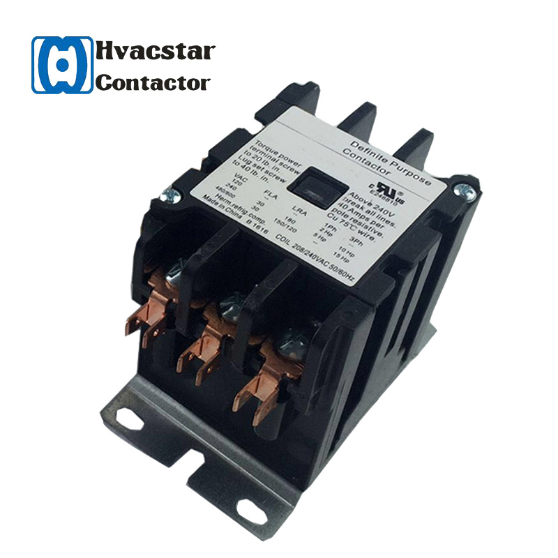 Three Pole Definite Purpose AC Contactor Air Contactor Application