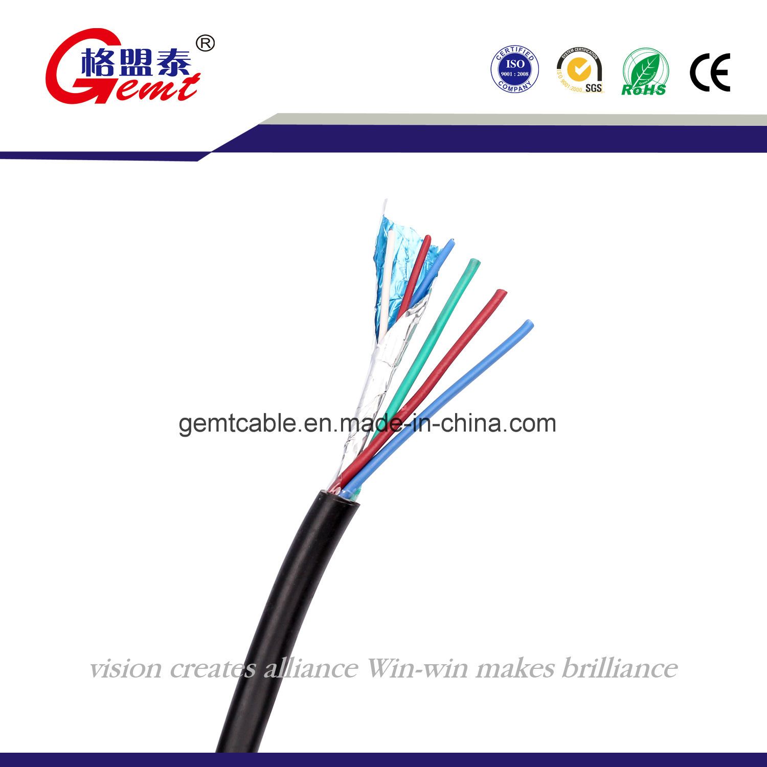 Ce/UL Certification Standard Copper Conductor Control Cable