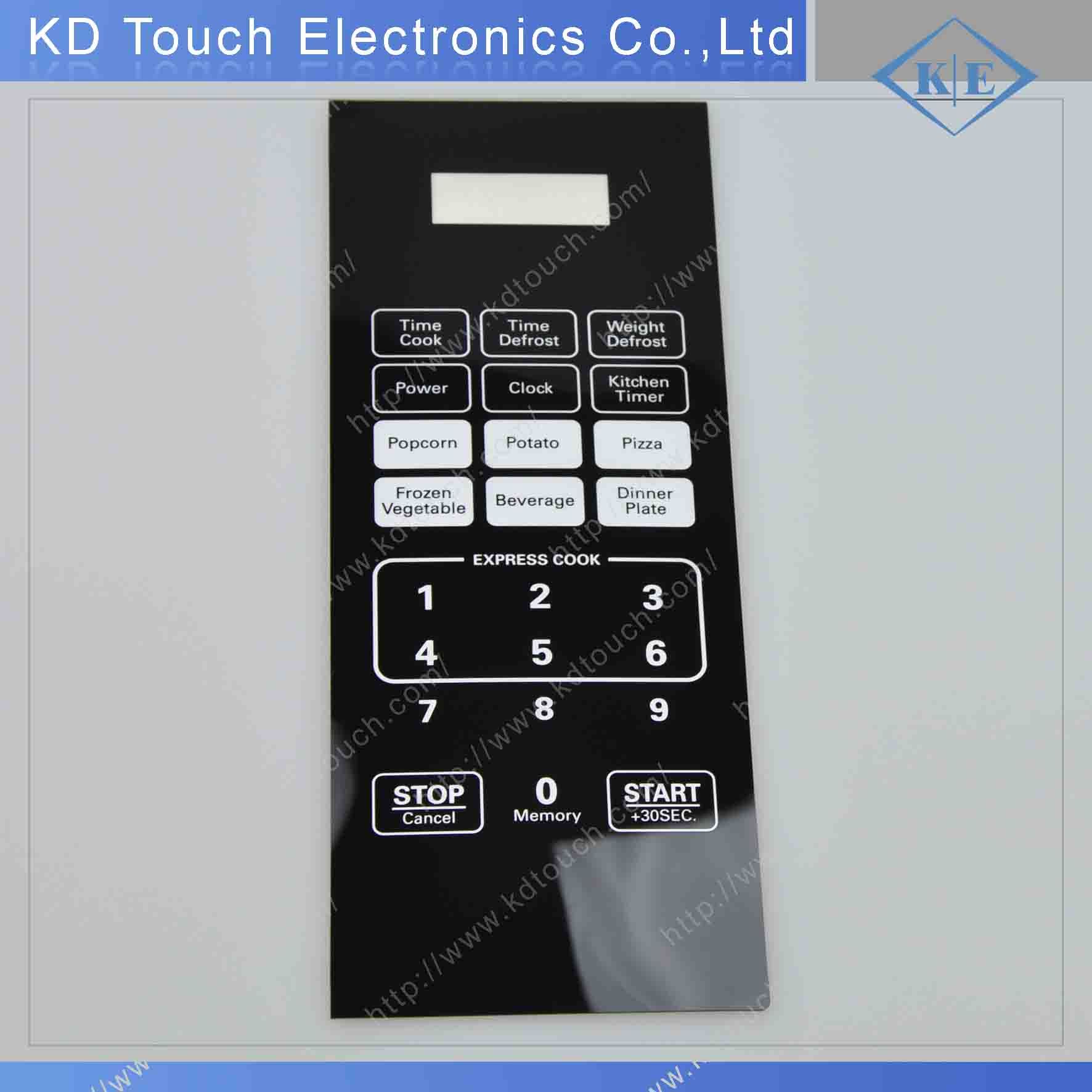 Non-Tactile Control Graphic for Microwave Machine