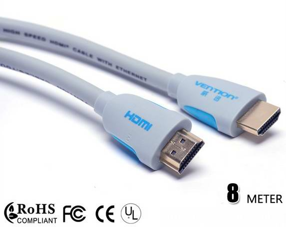 High Speed 8m/25ft HDMI Cable with Ethernet for 3D