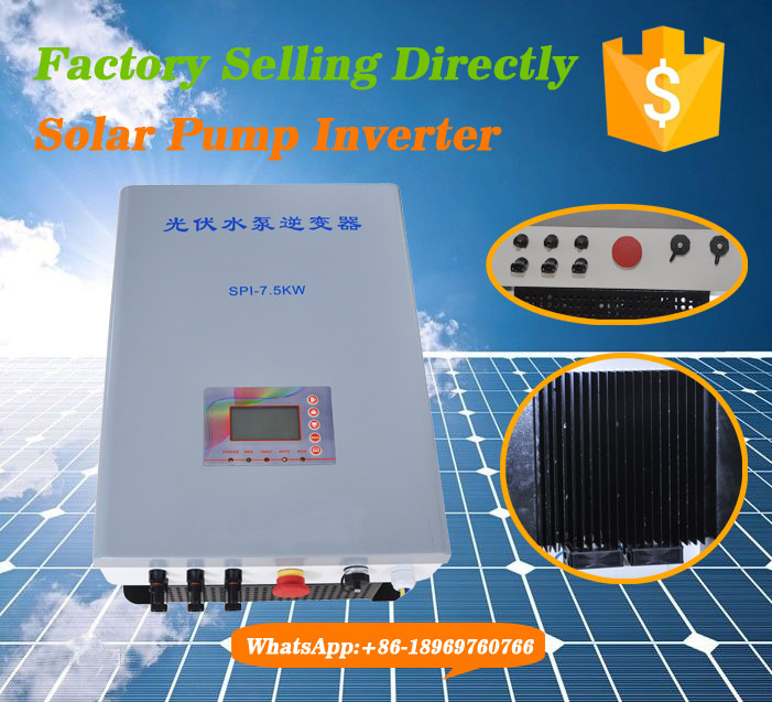 3 Phase 5.5kw Industrial Deep Well Pump Motor Inverter