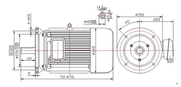 315kw 18000rpm Permanent Magnet Sychronous Motor