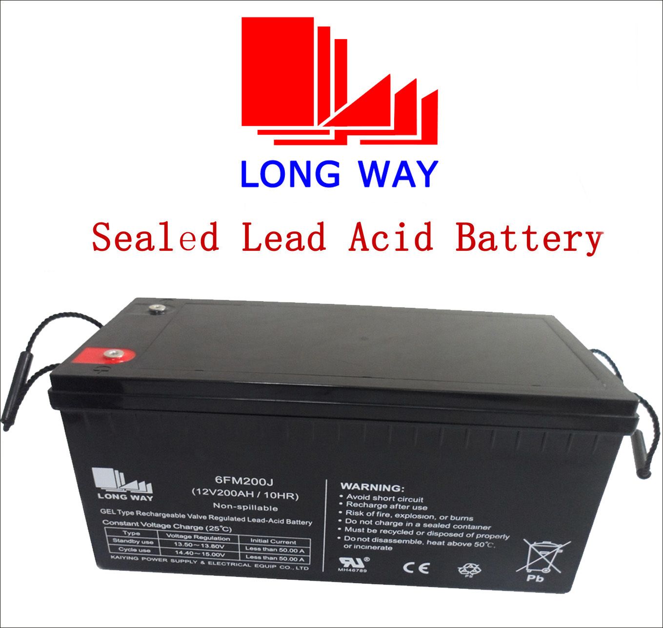 12V200ah Cable TV Gel Sealed Lead Acid Battery