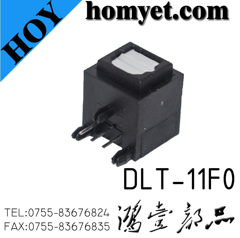 Fiber Optical Adapter/Socket with White Button (DLT-11F0)
