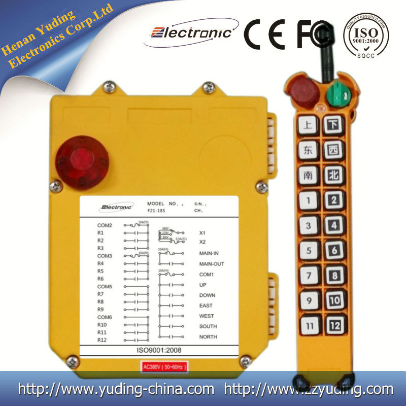 Overhead Crane Long Distance Control F21-18s Wireless Remote Controller Switch
