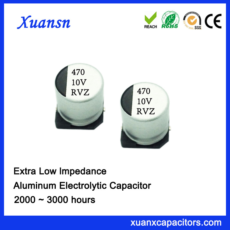 470UF SMD Ultra Low Impedance Aluminum Electrolytic Capacitor