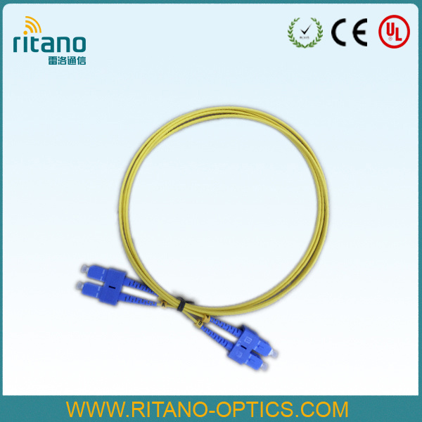 Sc Sm Duplex OS1 FTTH Optical Fiber Cable Indoor Patchcord