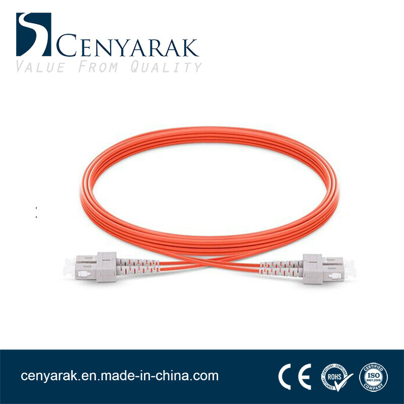 3 Meter Multi-Mode Duplex Fiber Optic Cable (50/125) Sc to Sc