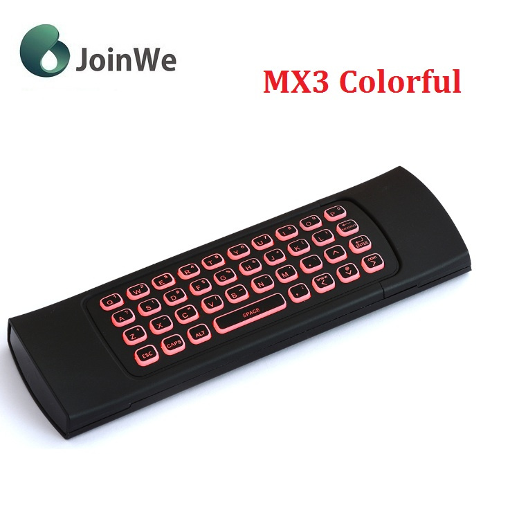 Mx3 Colorful Backlit Keyboard and Mouse Air Mouse Wireless