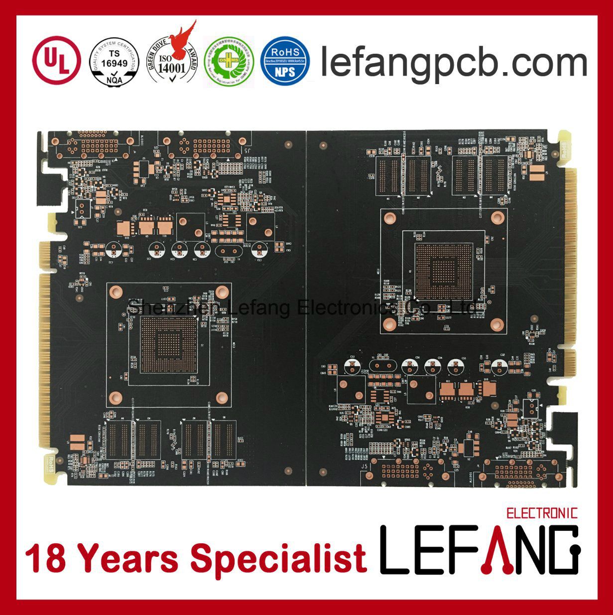 Gold Finger & OSP PCB Board Manufacturer for Graphics Card