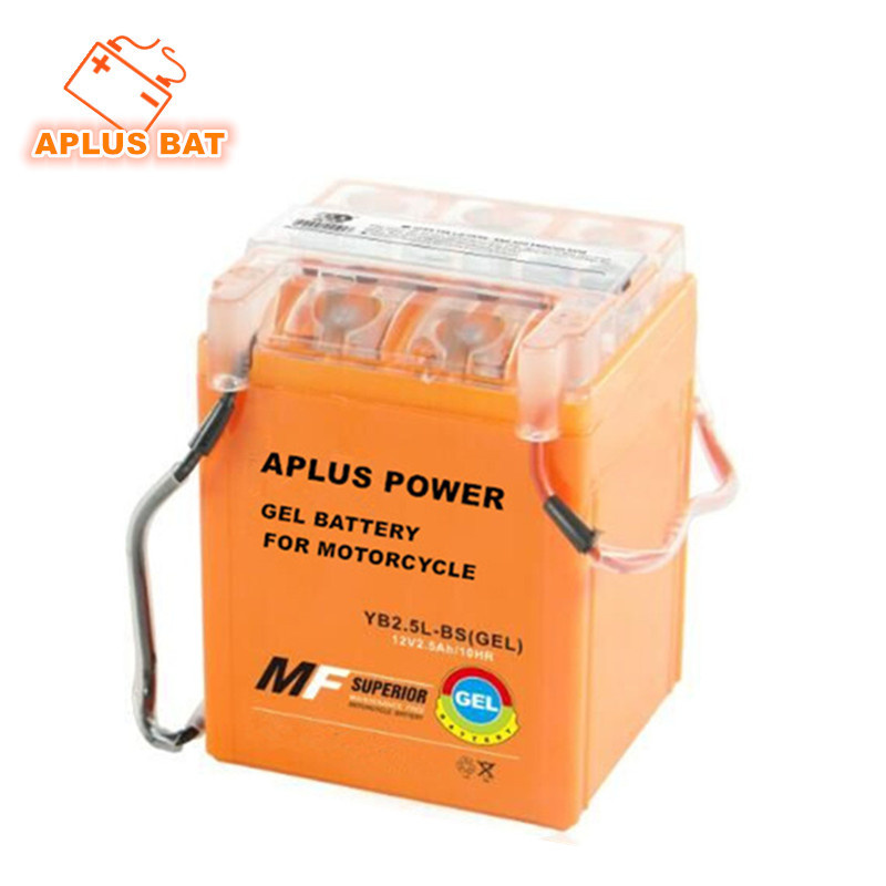 High-Class Gel Motorcycle Battery Yb2.5L-BS 12V 2.5ah with ABS Container