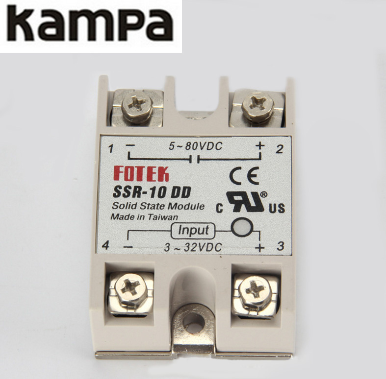 Foteck SSR-10dd 12V DC DC Solid State Electric Relay
