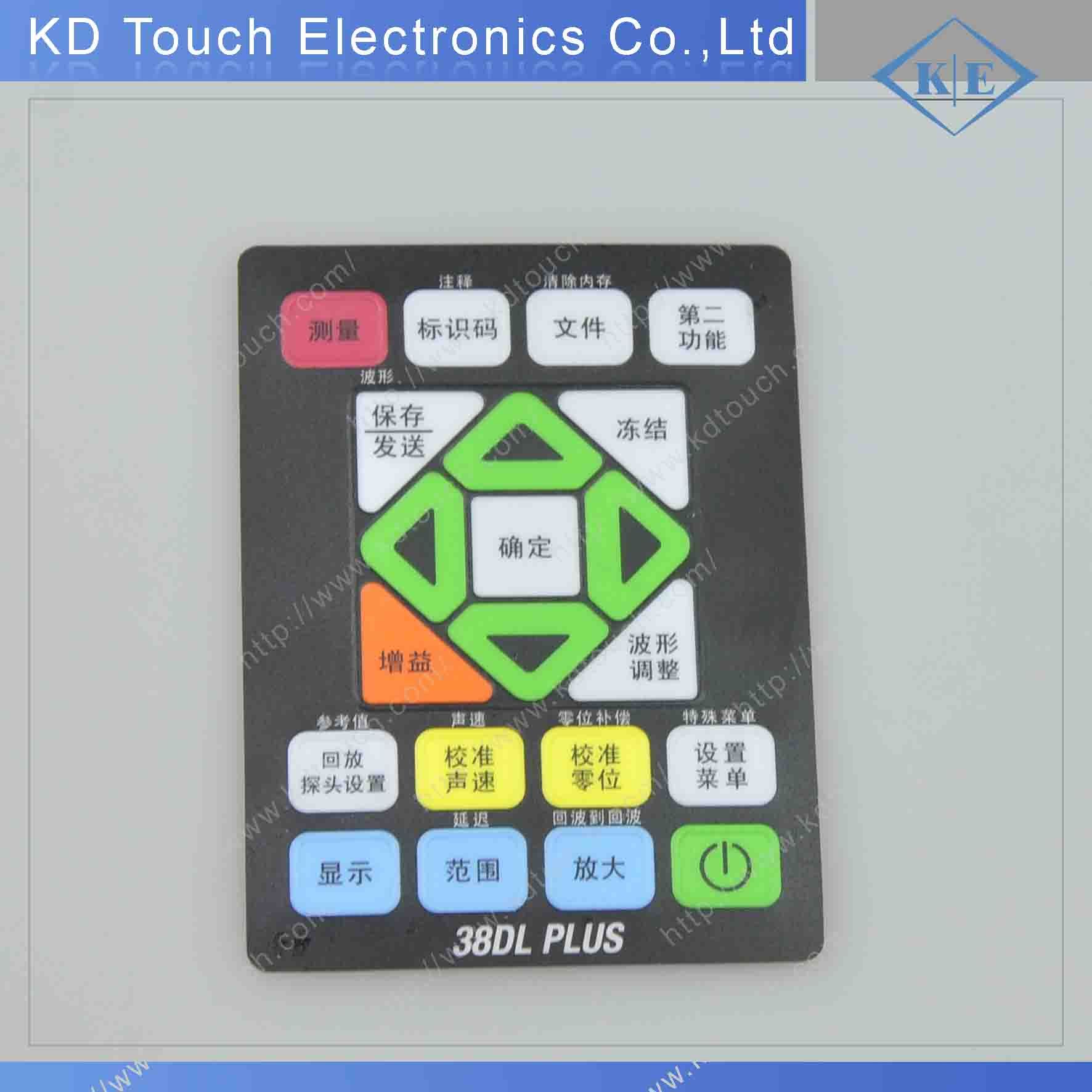 Rim Embossing PE Control Graphic Overlay for Measuring and Calibration Machine