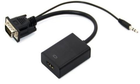 30cm VGA+Audio to HDMI Adapter Cable with Chipset