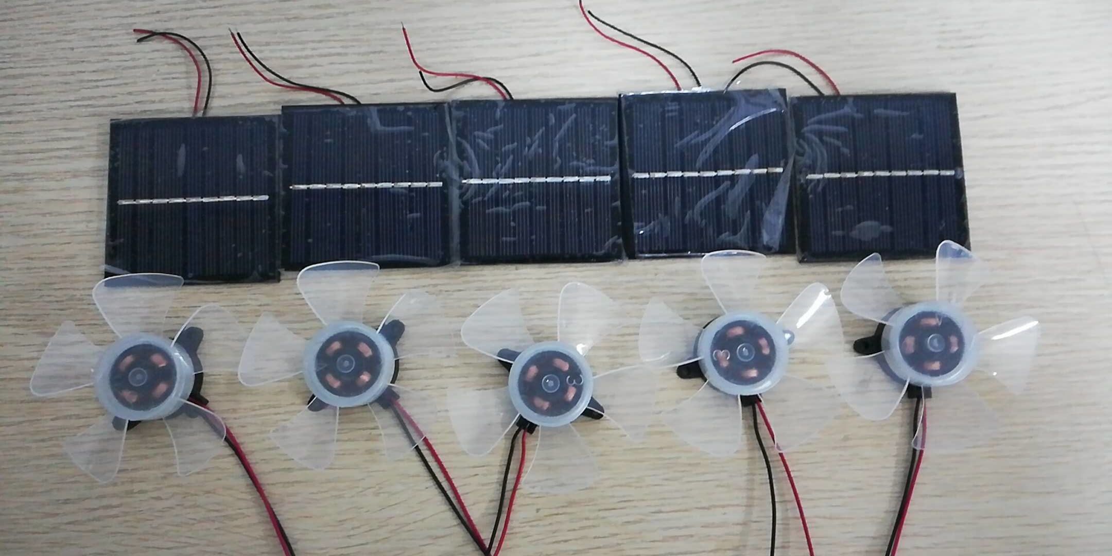 BLDC Motor with Solar Panel