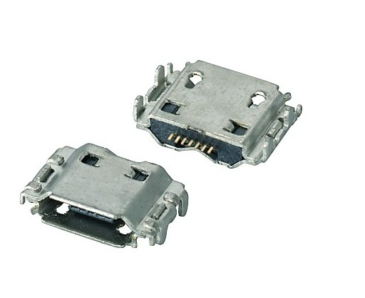 Micro USB 7F SMT B Reverse Type Connector (shell DIP 9.9mm)