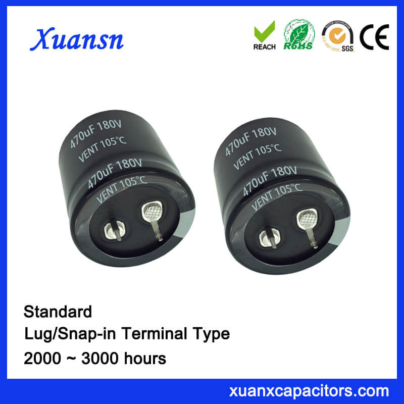 470UF 180V 3000hours Standard Snap in Capacitor