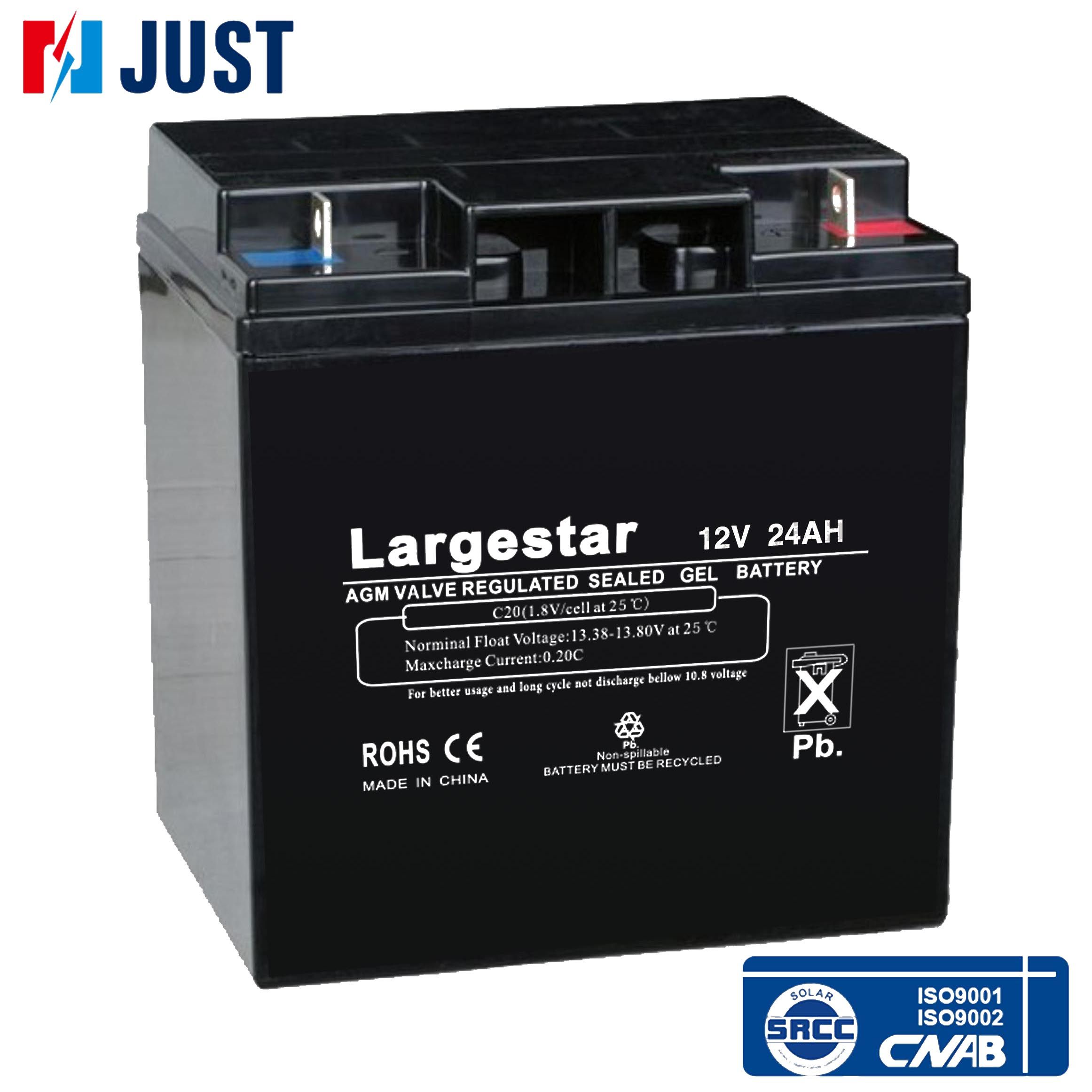 Deep Cycle Battery Rechargeable Sealed Lead Acid Battery 12V 24ah