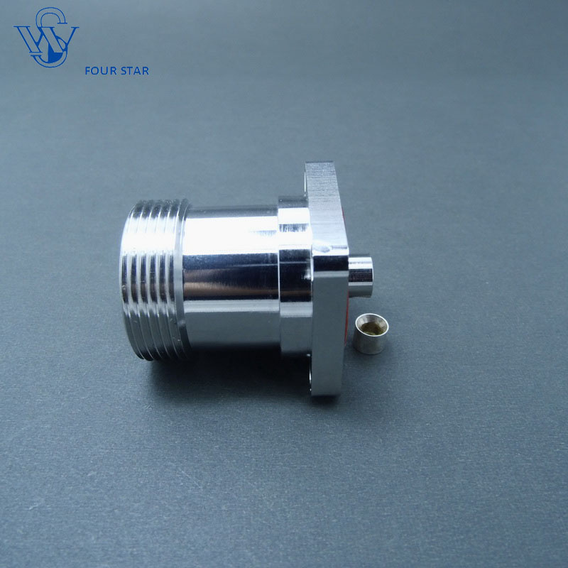 32mm Sq Flange Mount 7/16 Female Connector for Rg402 Cable