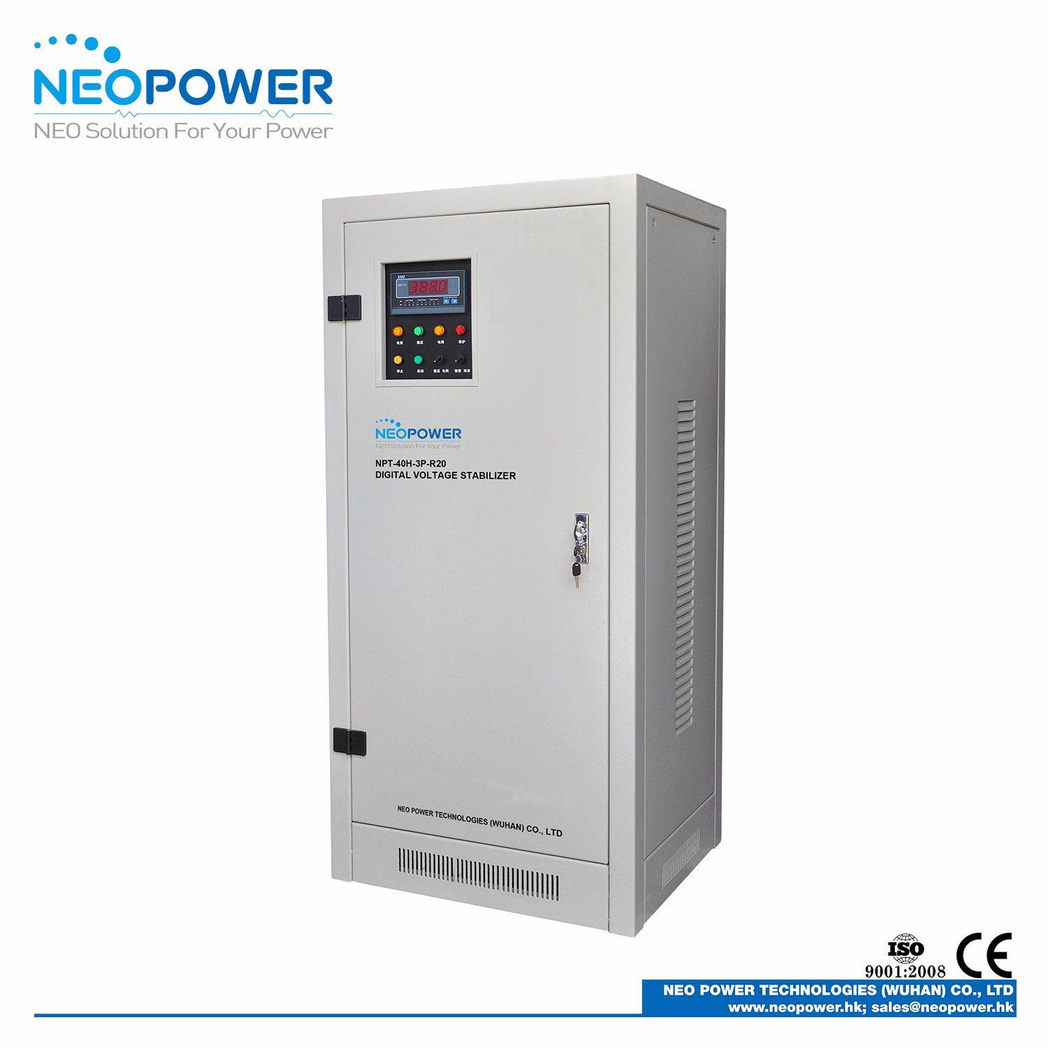20kVA PLC Based LCD Digital Voltage Stabilizer