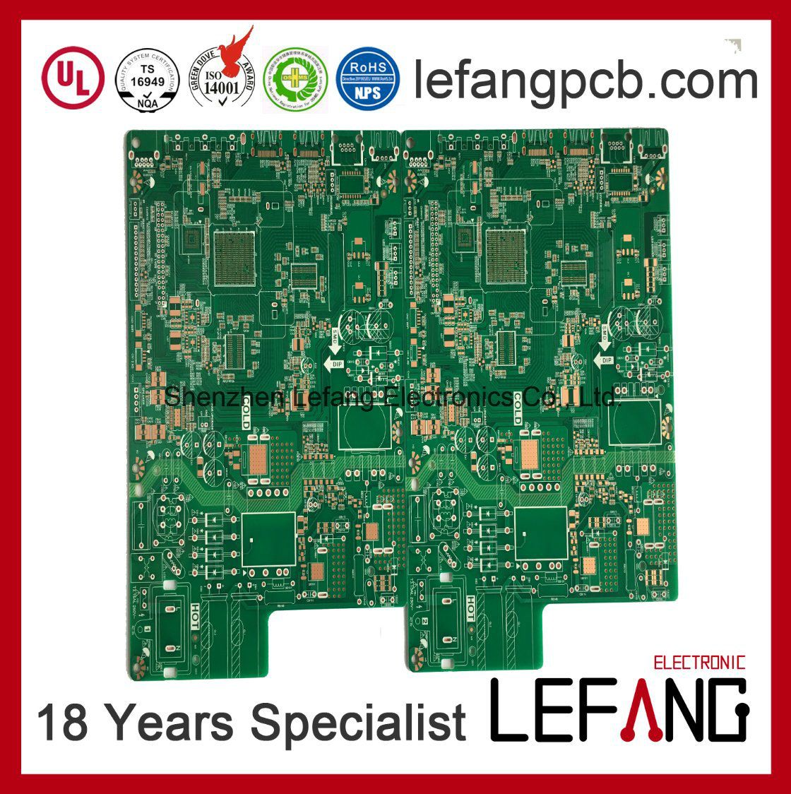 Fr4 High Tg170 PCB Circuit Board Security Display Device