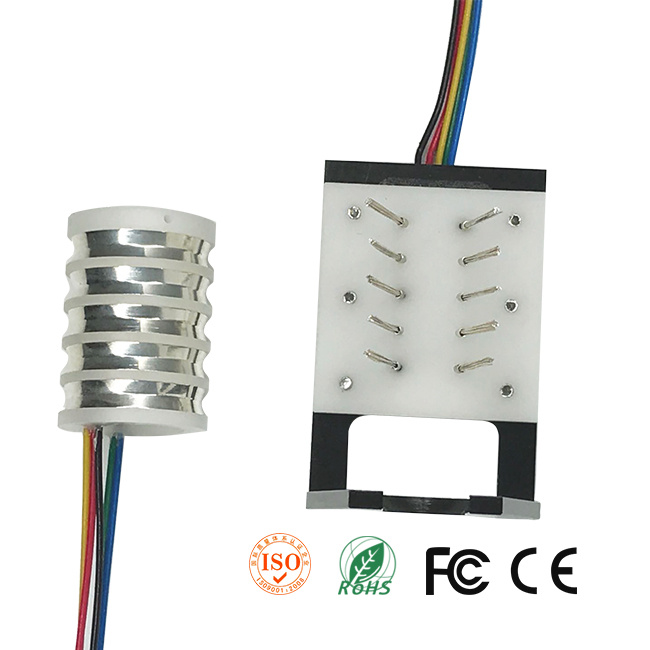 5 Channels Separate Slip Rings with Silver Contacting at Affordable Price