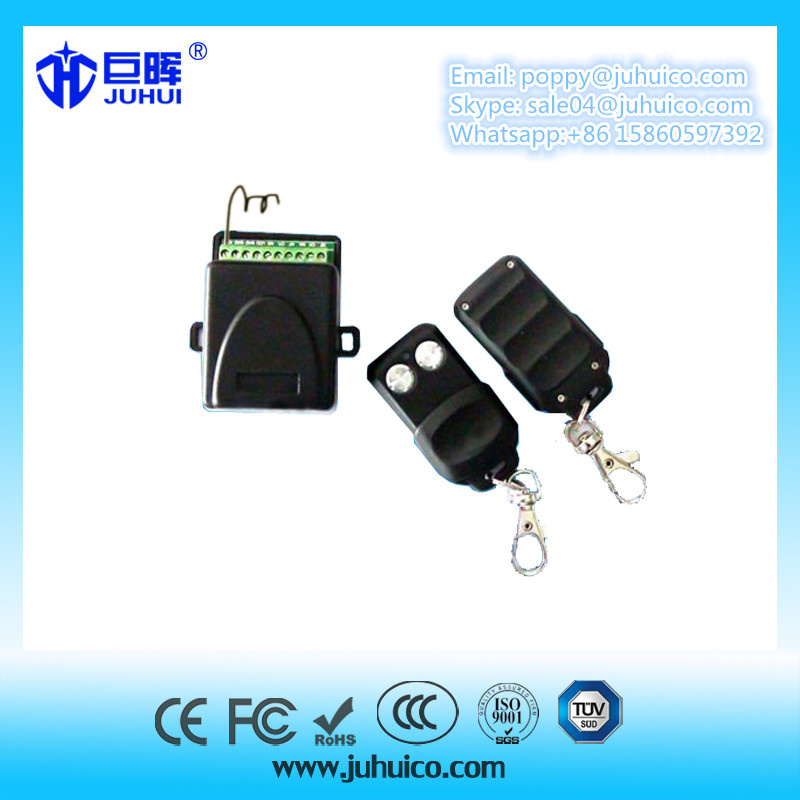 2 Channels Universal Receiver Work with Fixed Learning and Rolling Remote Control Transmitter
