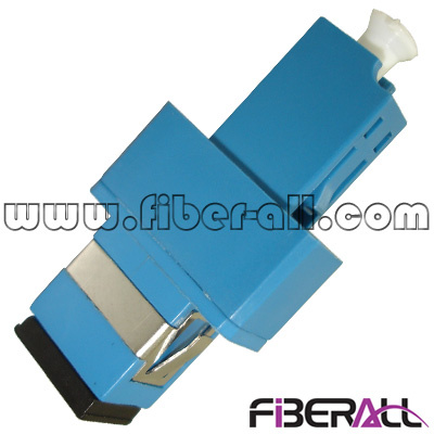 LC to Sc Hybrid Fiber Optic Adapter Simplex Plastic Blue