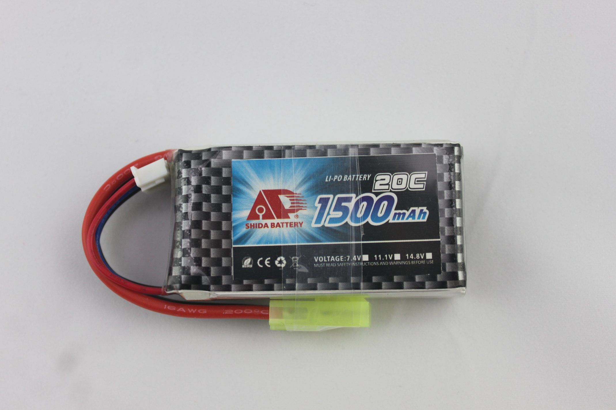1500mAh 11.1V Lithium Polymer R/C Model Helicopter Battery